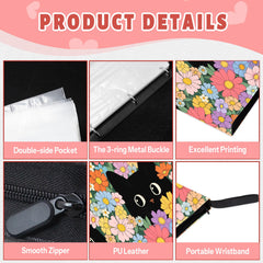 Zipper closure keeps cards secure during transport.