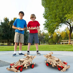 MCRADY F1 racer DIY kit: step-by-step assembly for budding engineers.