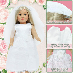 MCZQXW doll veil highlights delicate lace for authentic wedding moments.