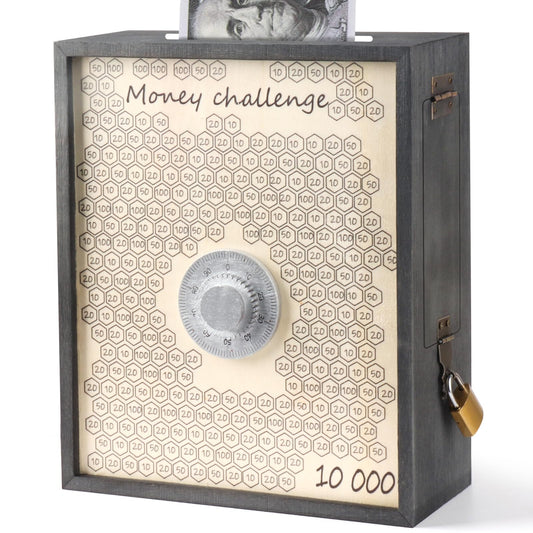 Mczxon 10000 money saving box with lock for secure long-term goals.
