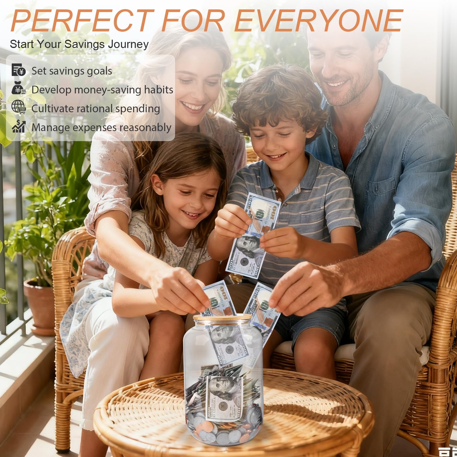 Mczxon ideal gift for kids and adults to inspire saving habits.