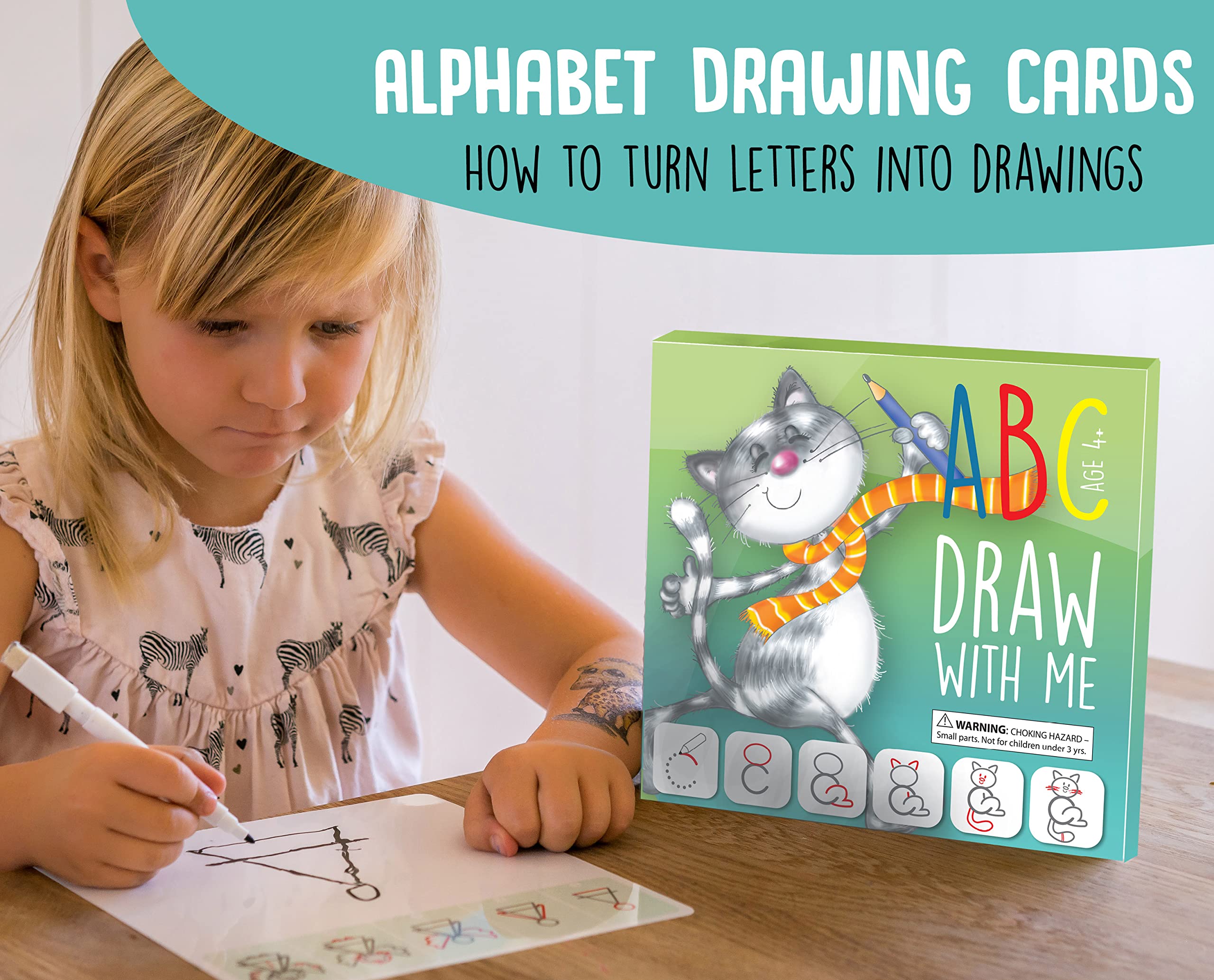 MD CREATIVE dry-erase marker included for reusable handwriting sessions.
