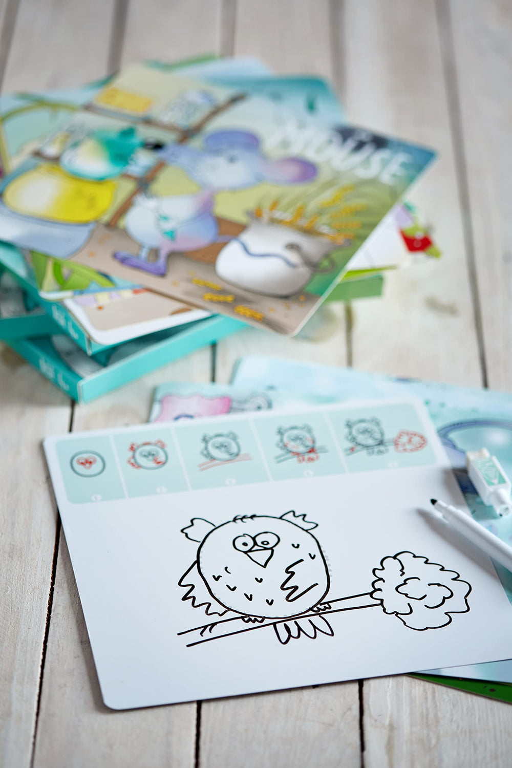 MD CREATIVE child tracing letters with cartoons to boost focus and memory.