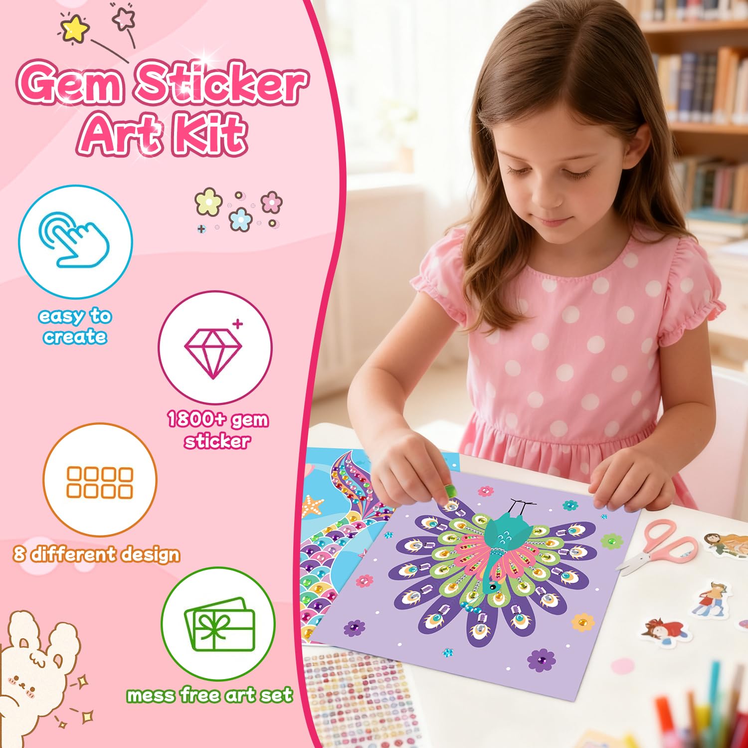 MDCGFOD Diamond Art Kit kid-friendly design supporting easy crafting
