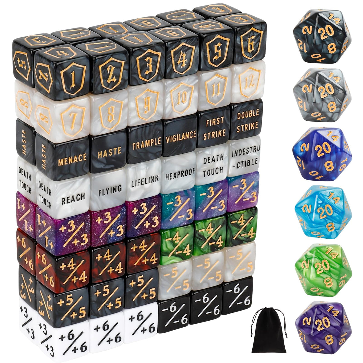 MDDSHGG shield dice counters keep life totals clear during MTG matches