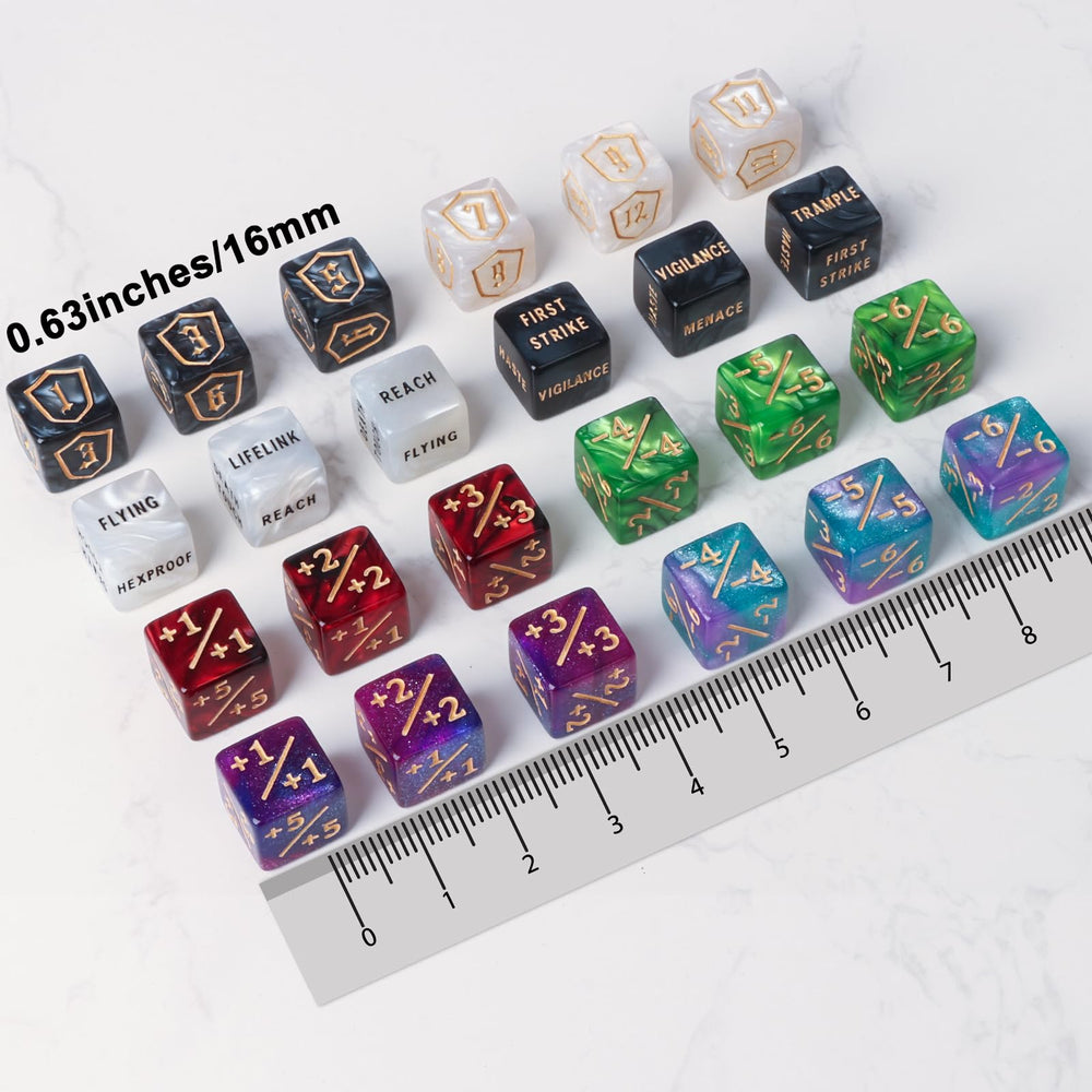 MDDSHGG white keyword dice with Lifelink and Reach for reliable tracking