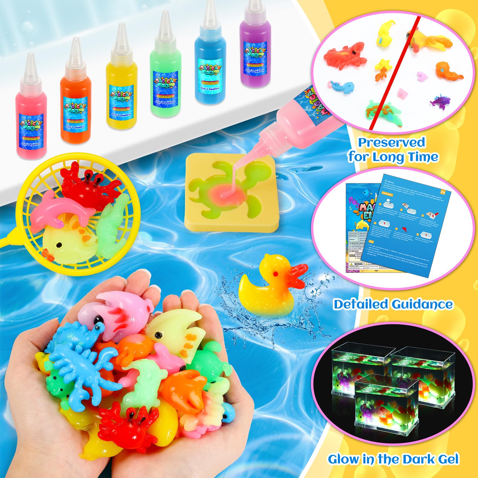MDINGTD 12 aqua gel colors for vibrant color exploration