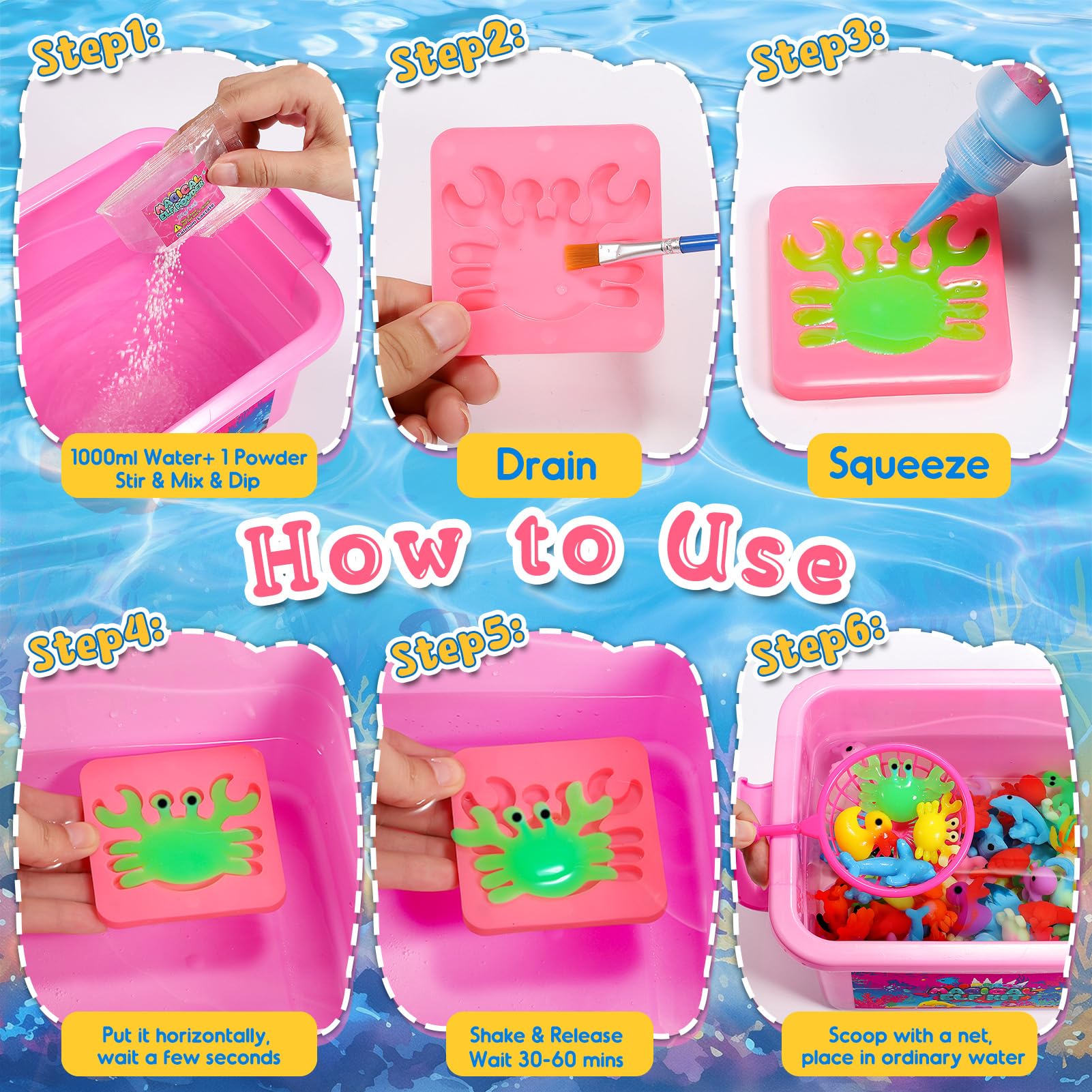 MDINGTD Magic Water Elf Kit magic powder adds texture and sparkle