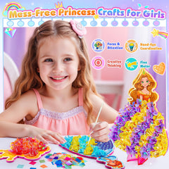 MDINGTD Princess craft fabric squares ready to color and mix.