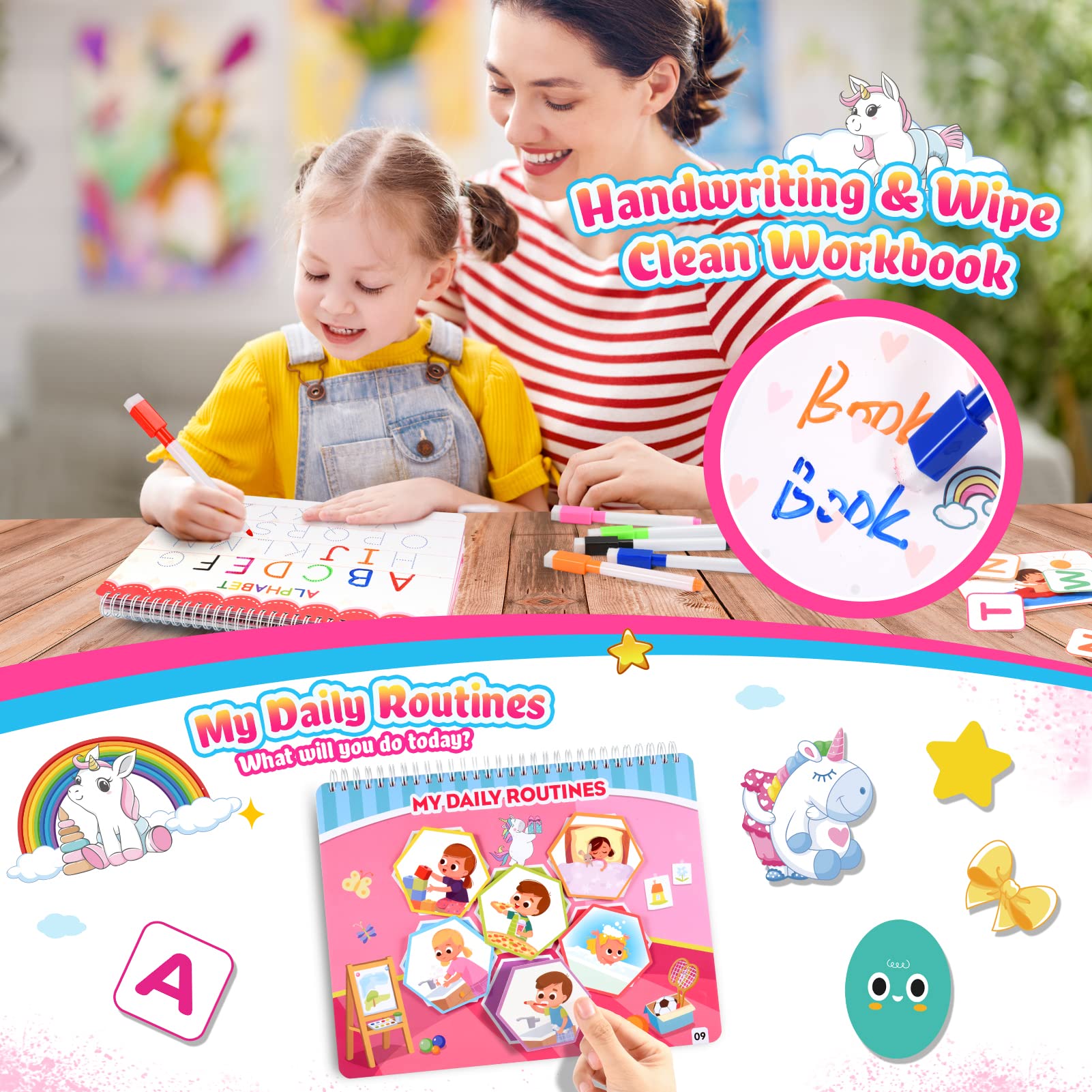 MDINGTD busy book safety features like anti-cut edges for safe play