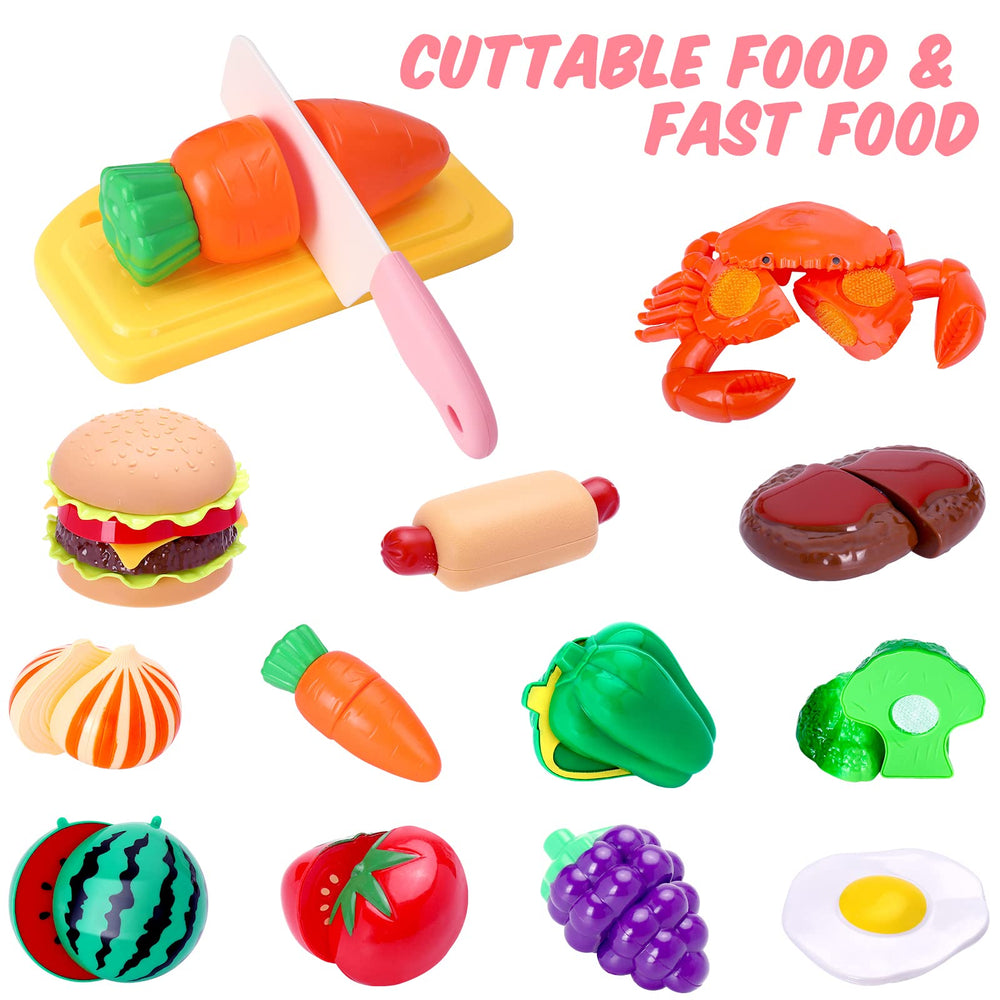 Meaicezli burger and hot dog pieces for fun assembly play