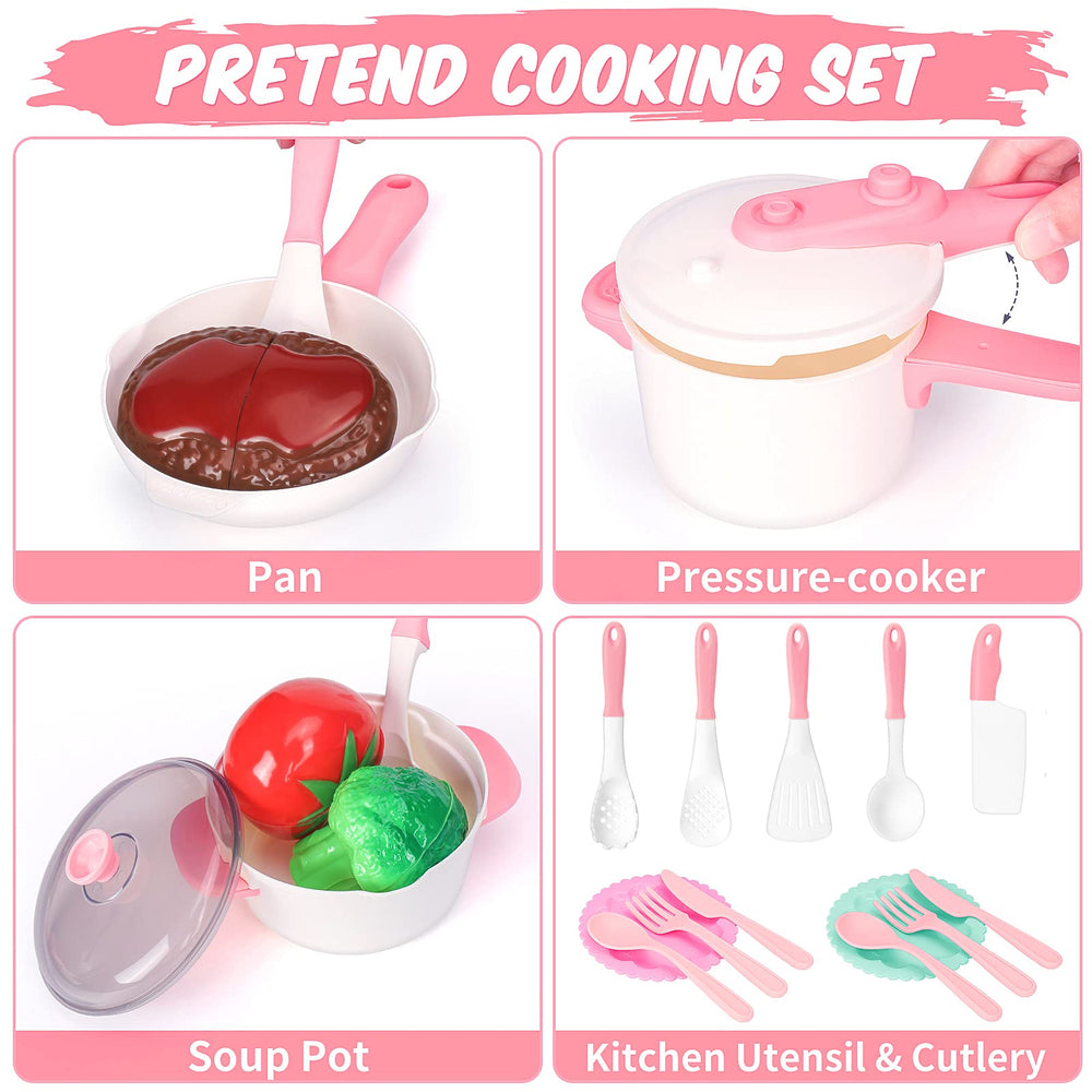 Meaicezli play food velcro fruits and vegetables for realistic chopping