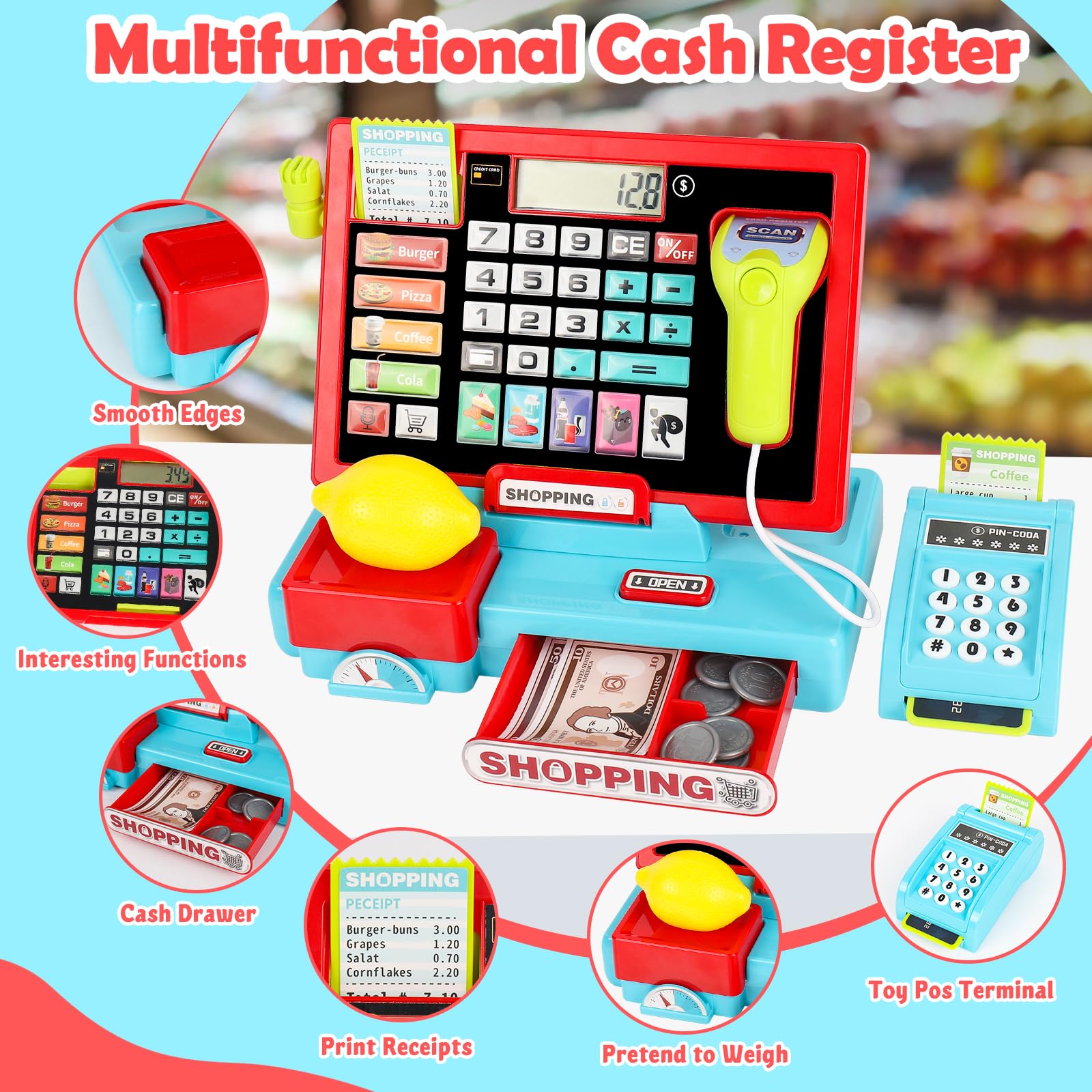 Meaicezli play money and receipts to support basic money literacy