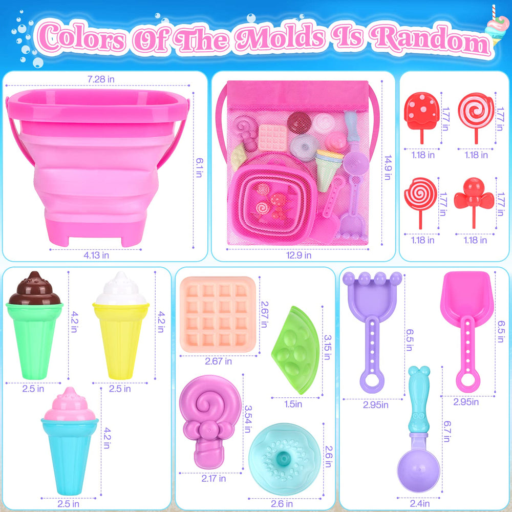 Meaicezli travel beach toys set fits compact suitcases