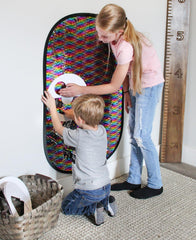 Meavia jumbo sequin mat enhances open-ended creative play.