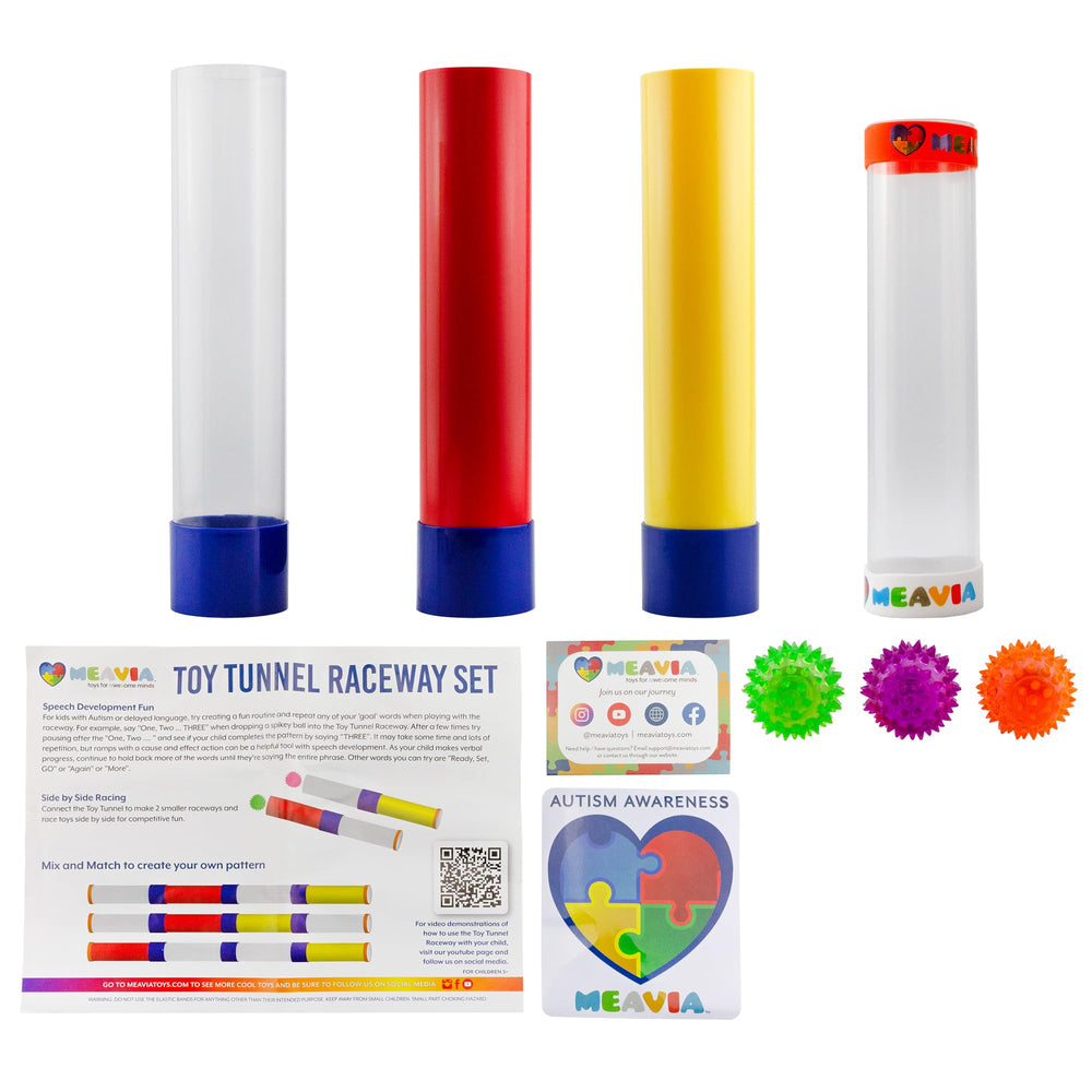 MEAVIA Kids enjoy hours of interactive track play in a bright setup.