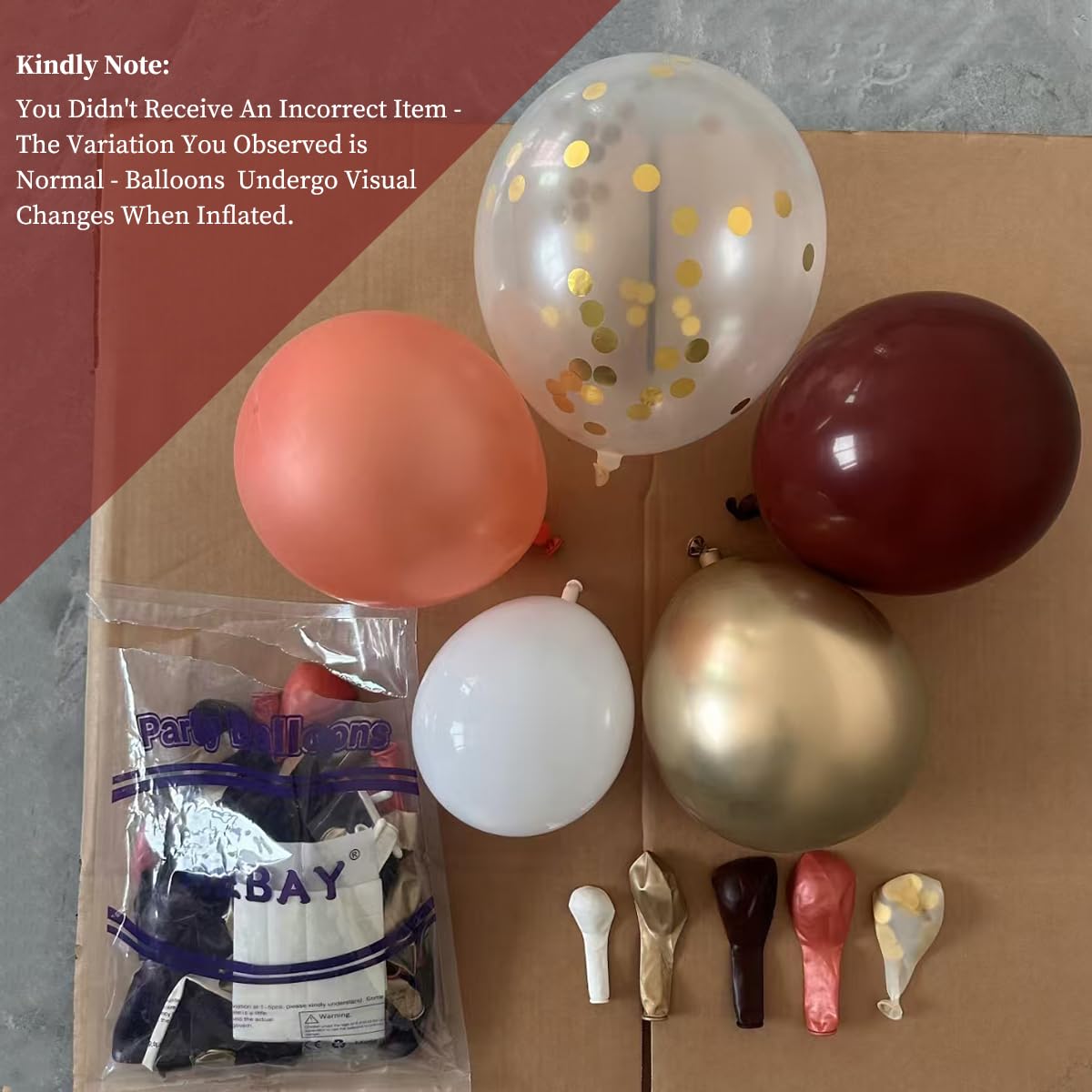 MEBAY Gold confetti 12-inch balloons add festive sparkle