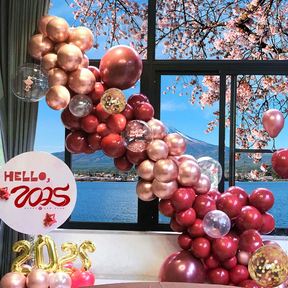 MEBAY Metallic gold 10-inch balloons for bright room accents
