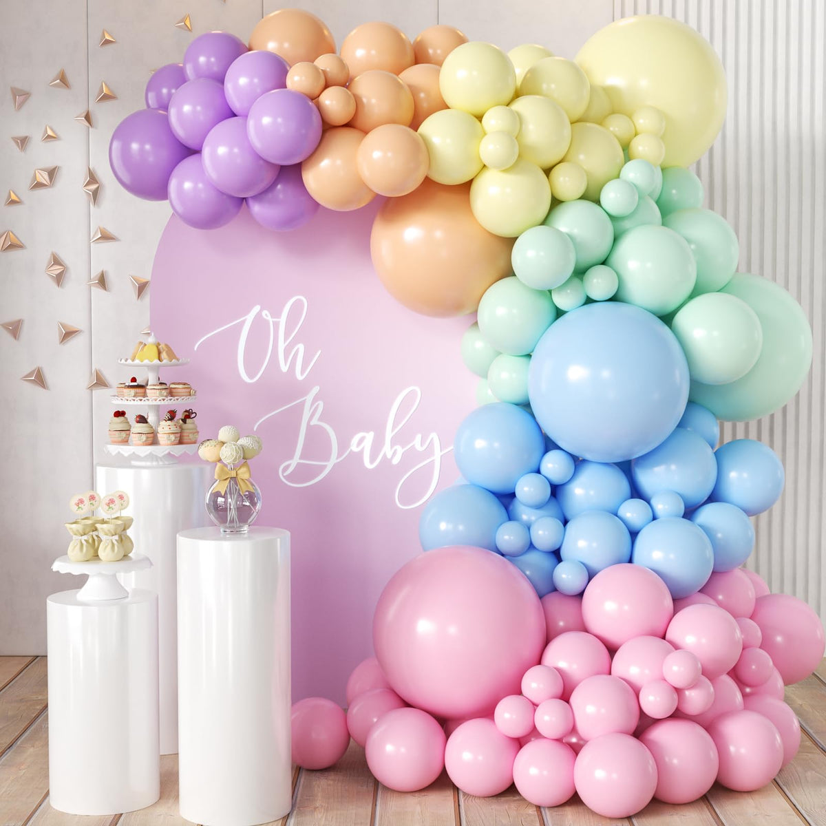 MEBAY pastel 18-inch balloons for bold party decor