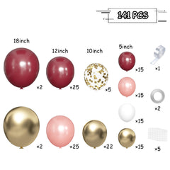 MEBAY Rose gold 12-inch balloons for chic event contrast