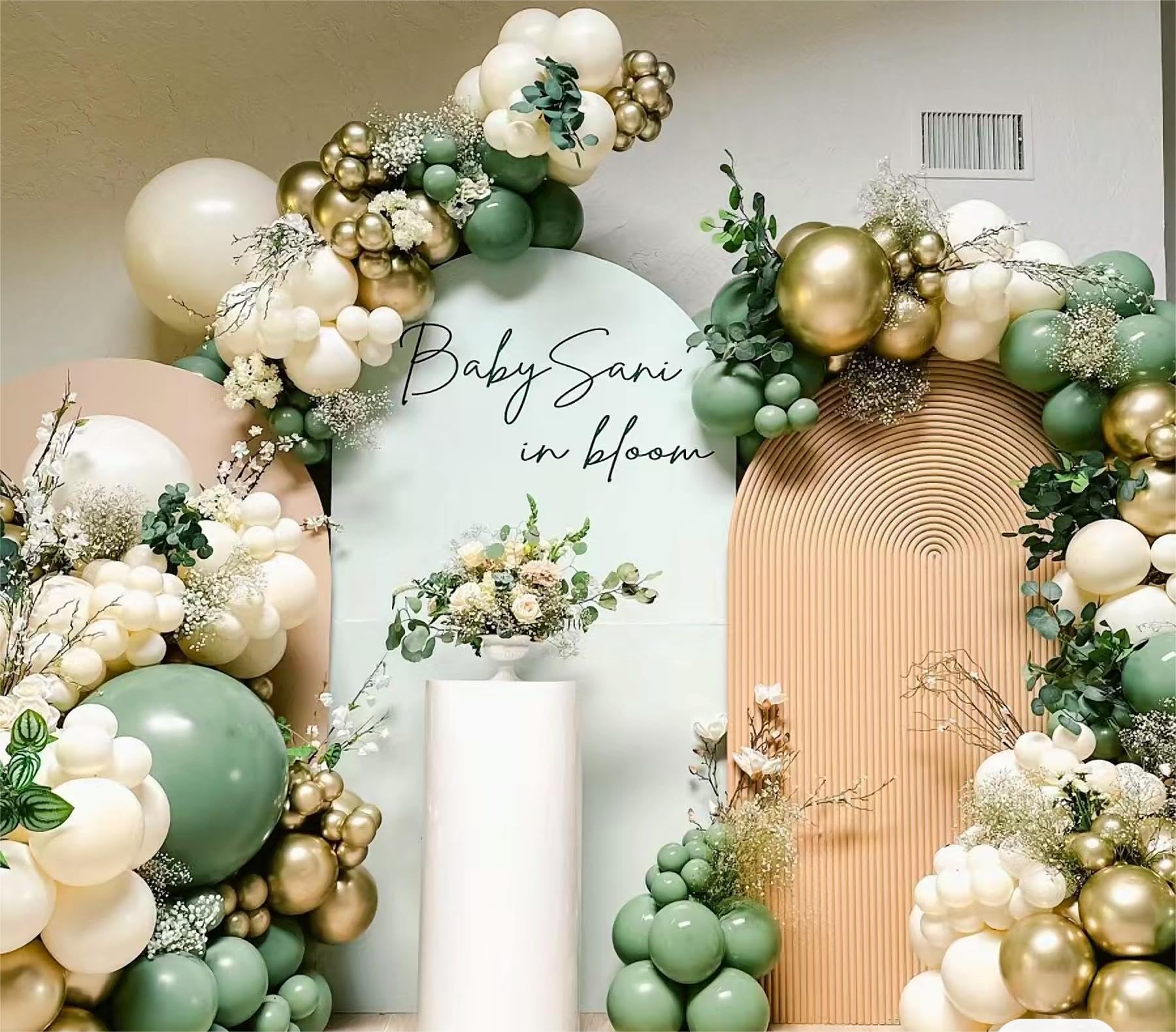 MEBAY 260 white balloons for full filler or base in a garland