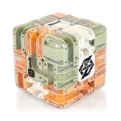 MECARE large 3D maze cube open view showing ball routes for problem-solving