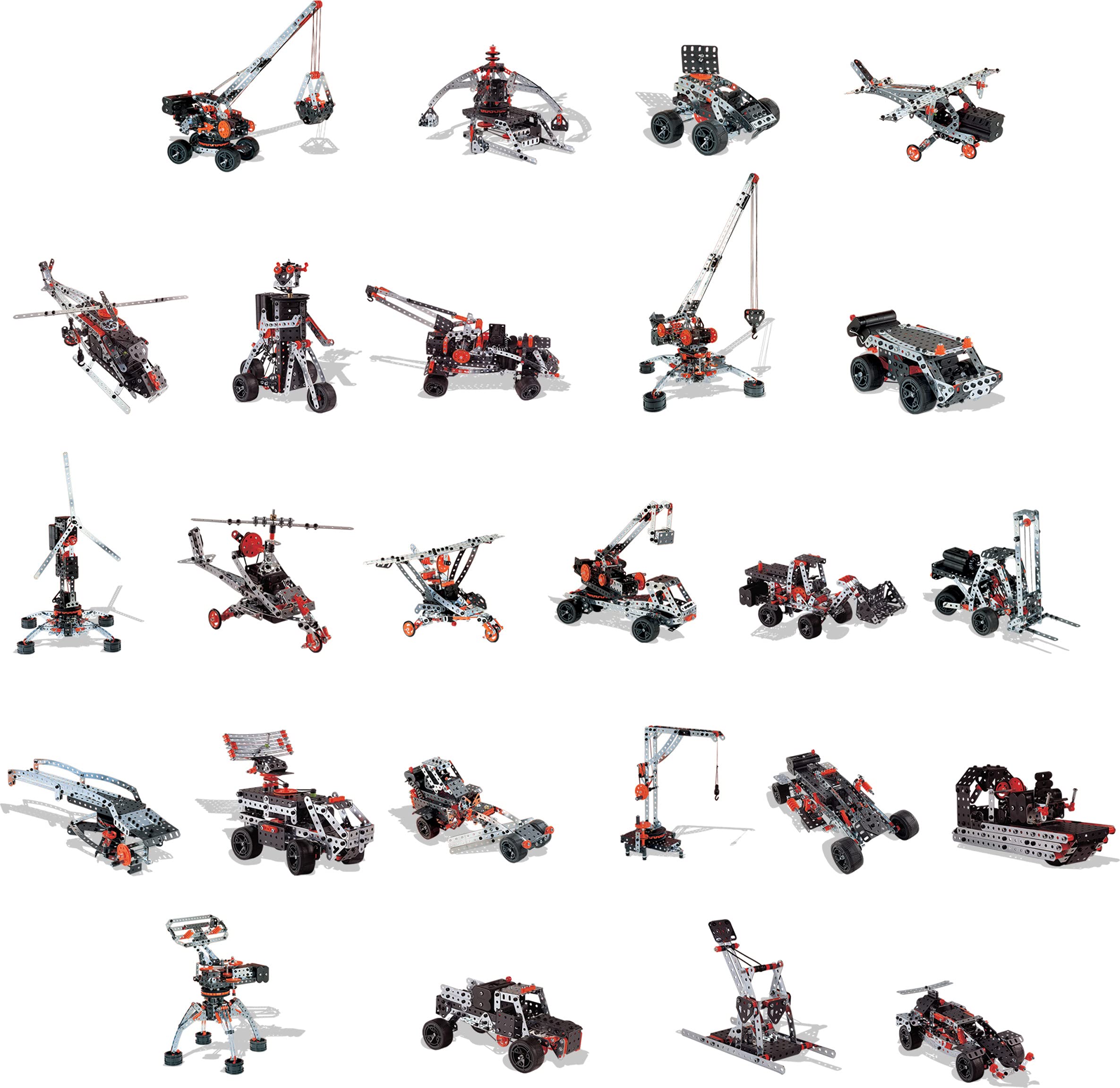 MECCANO 6V motor delivers authentic motion for lively builds.