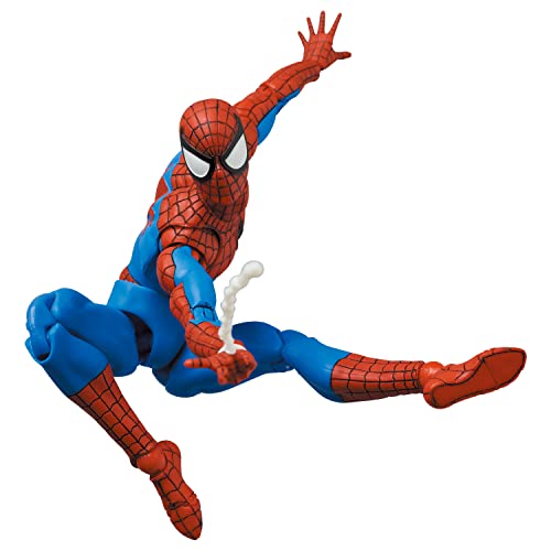 Medicom MAFEX No.185 Spider-Man classic costume display ready out of the box.