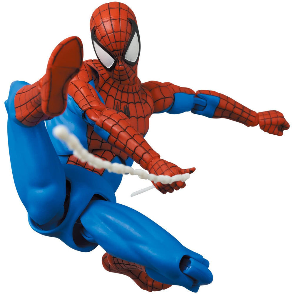 Medicom MAFEX web parts help recreate iconic Spider-Man swinging poses.