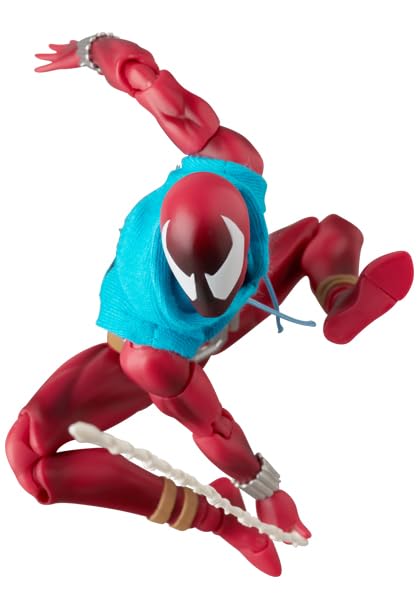 Medicom MAFEX Scarlet Spider Ver. 2.0 pre-painted finish ready for display.