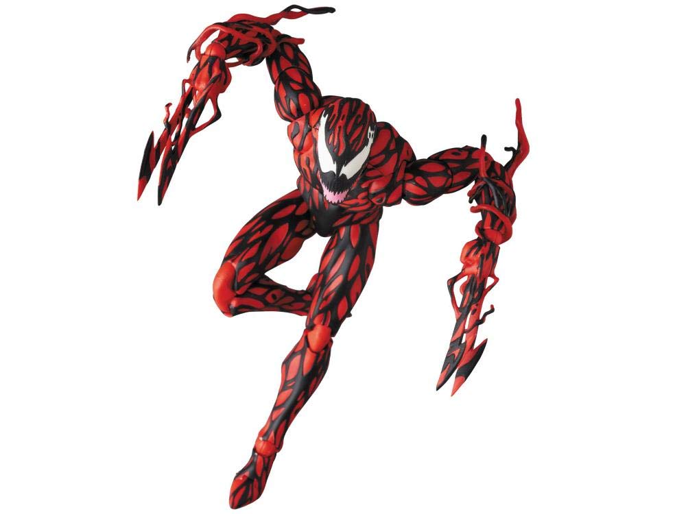 MEDICOM TOY Mafex Carnage Comic Ver. 160mm packaging image highlights premium presentation