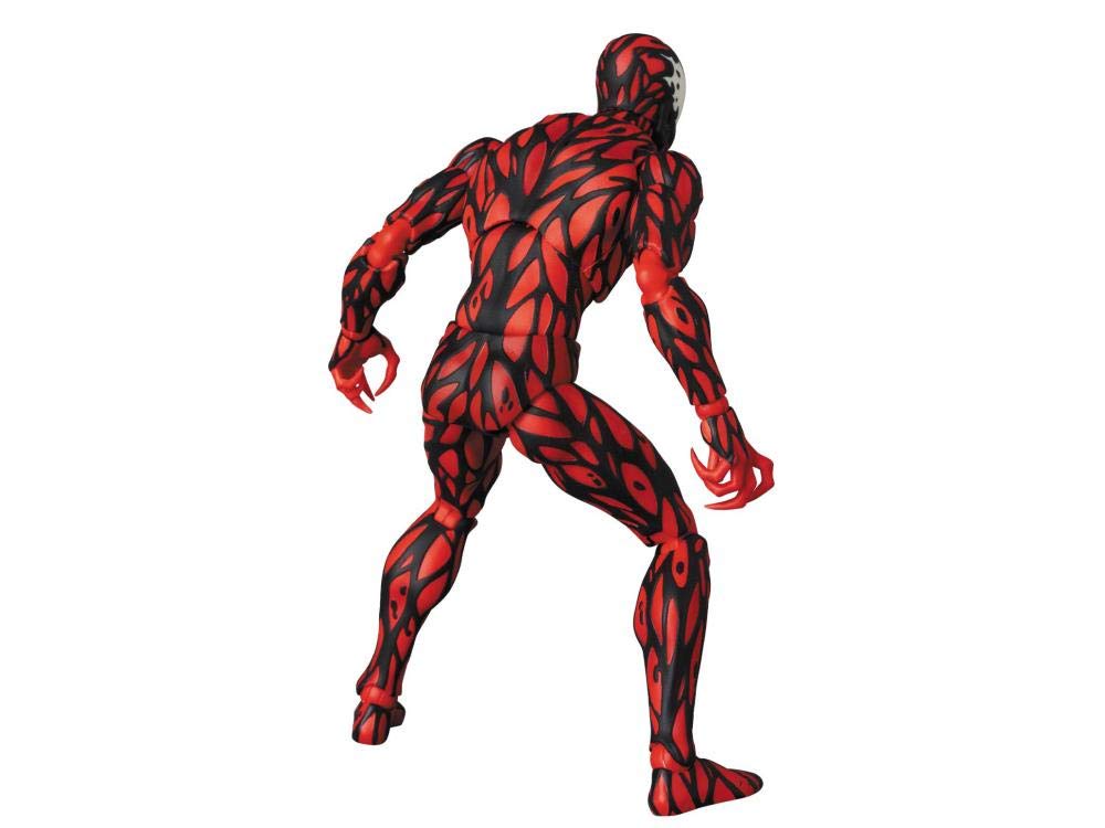 MEDICOM TOY Mafex Carnage Comic Ver. 160mm pose with stand for dramatic shelf display