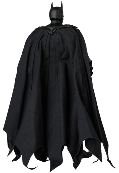 Medicom Toy MAFEX Knight Crusader Batman Black Version cape texture and flow.