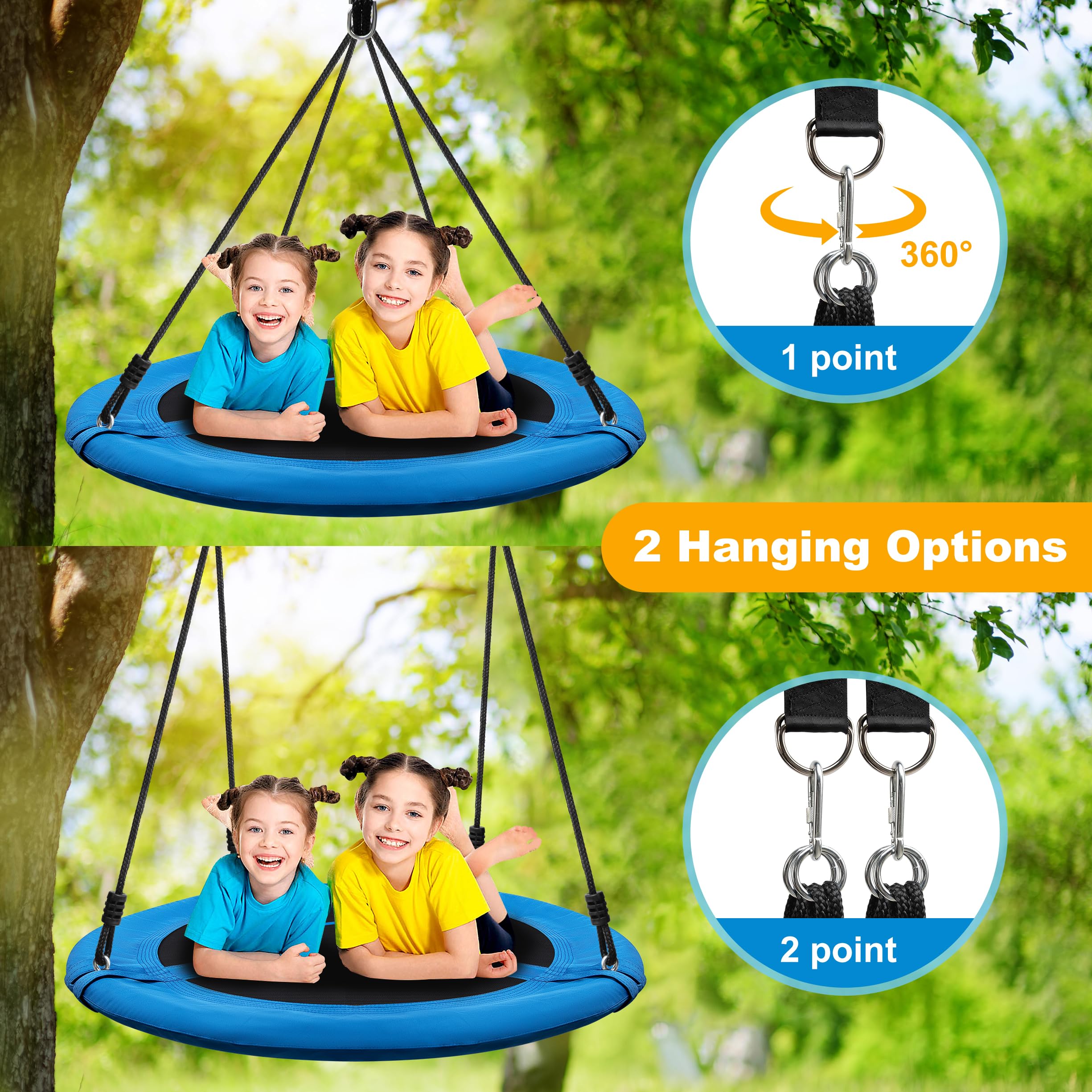 Medicook adjustable rope height adapts as kids grow.