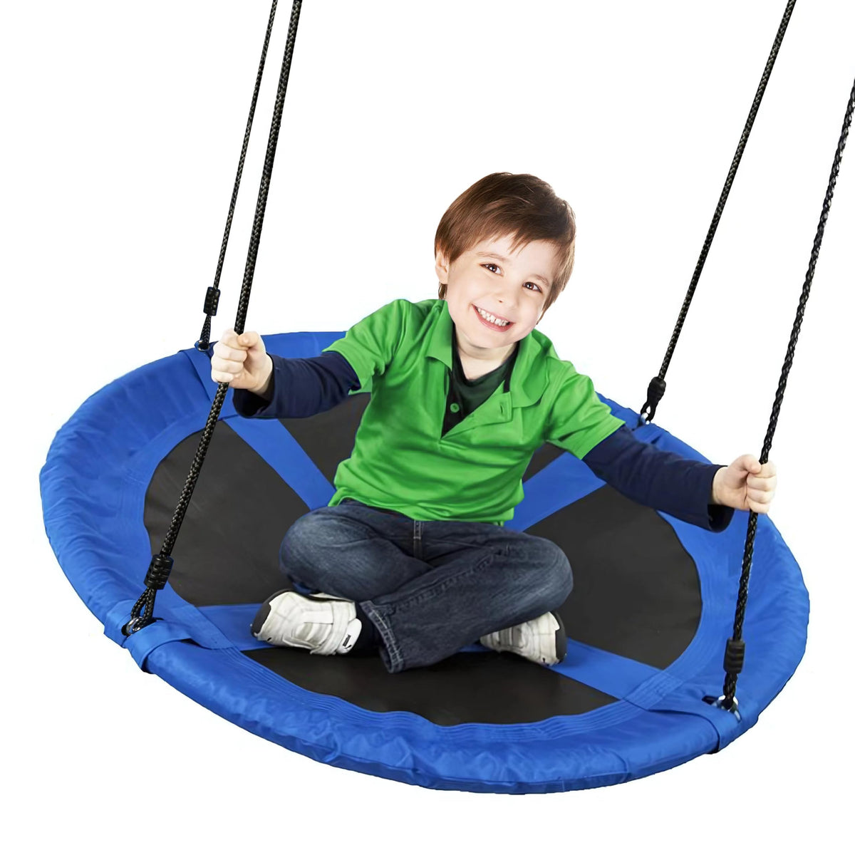 Medicook saucer swing 40in frame provides sturdy backyard fun for all ages.