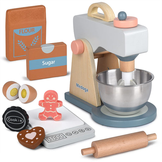Medoga play kitchen mixer set for imaginative cooking adventures.