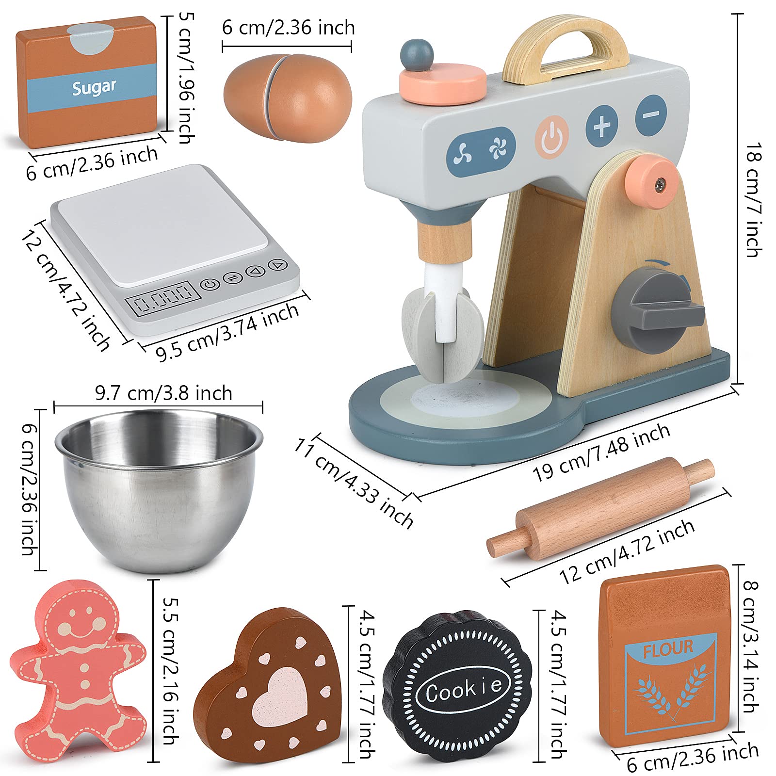 Medoga stainless steel bake plate adds realism to pretend ovens.