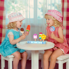 Medoga taro penguin flavor ice cream pops for whimsical kitchen play.