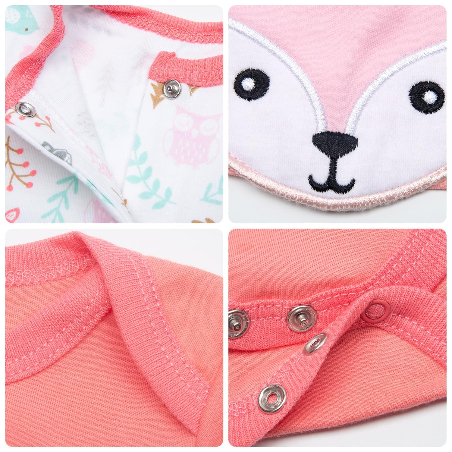 Medylove close-up fox pattern detail on doll outfit