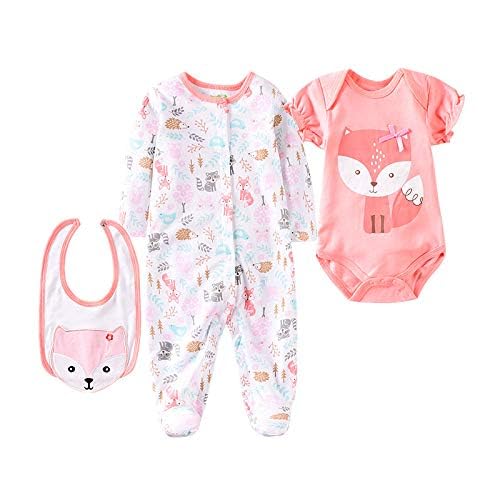 Medylove fox-pattern romper for dolls, cheerful daily playwear