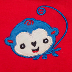 Medylove blue hat completes the monkey outfit with secure fit.