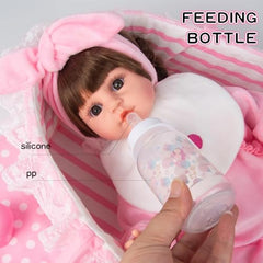 Medylove pink comb for reborn doll – gentle grooming tool.