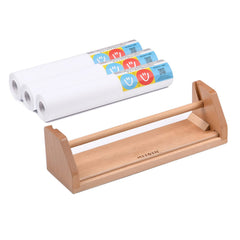 Meeden paper roll dispenser with 3 rolls keeps art sessions tidy and mess-free.
