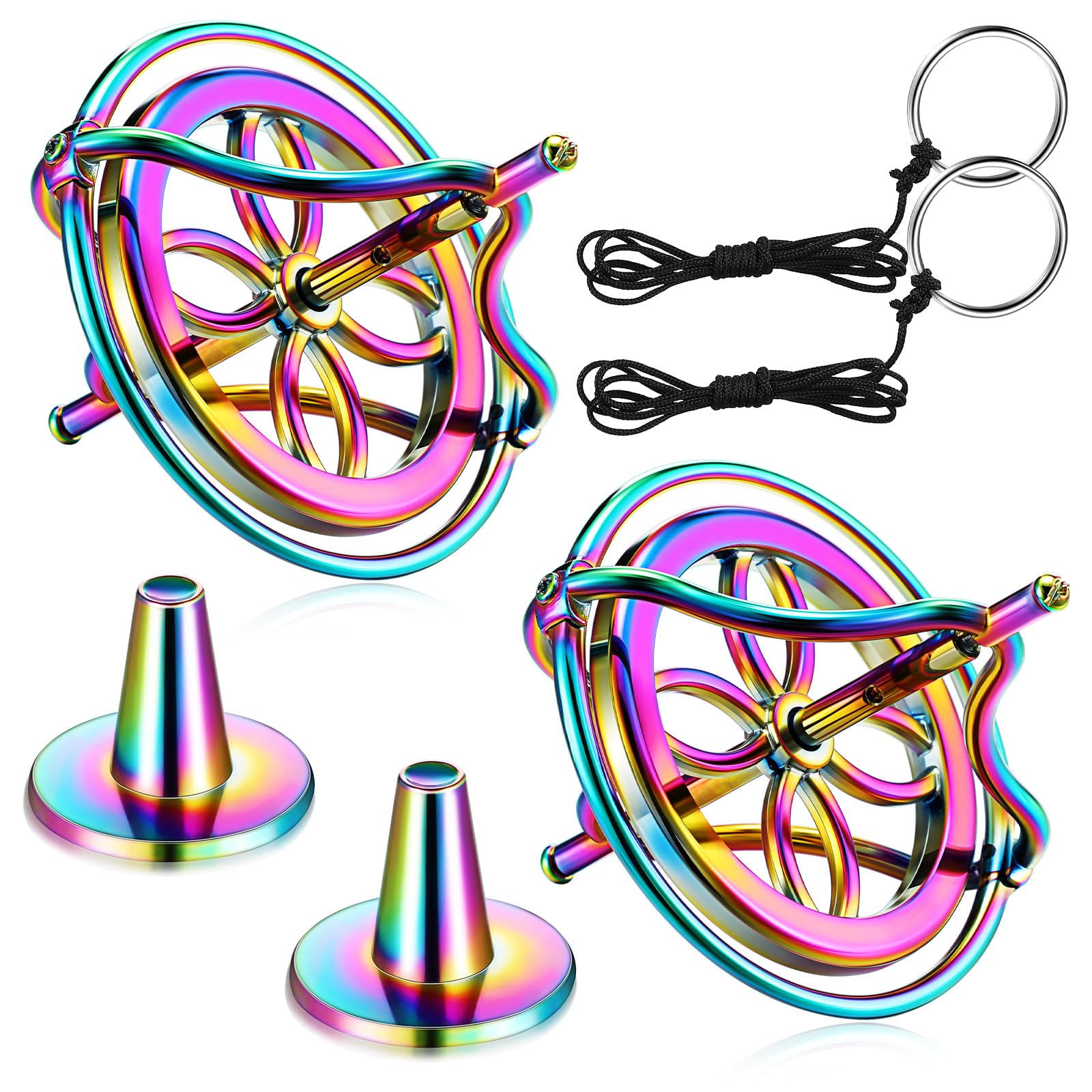 Meekoo gyroscope toy with colorful frame for focused play.