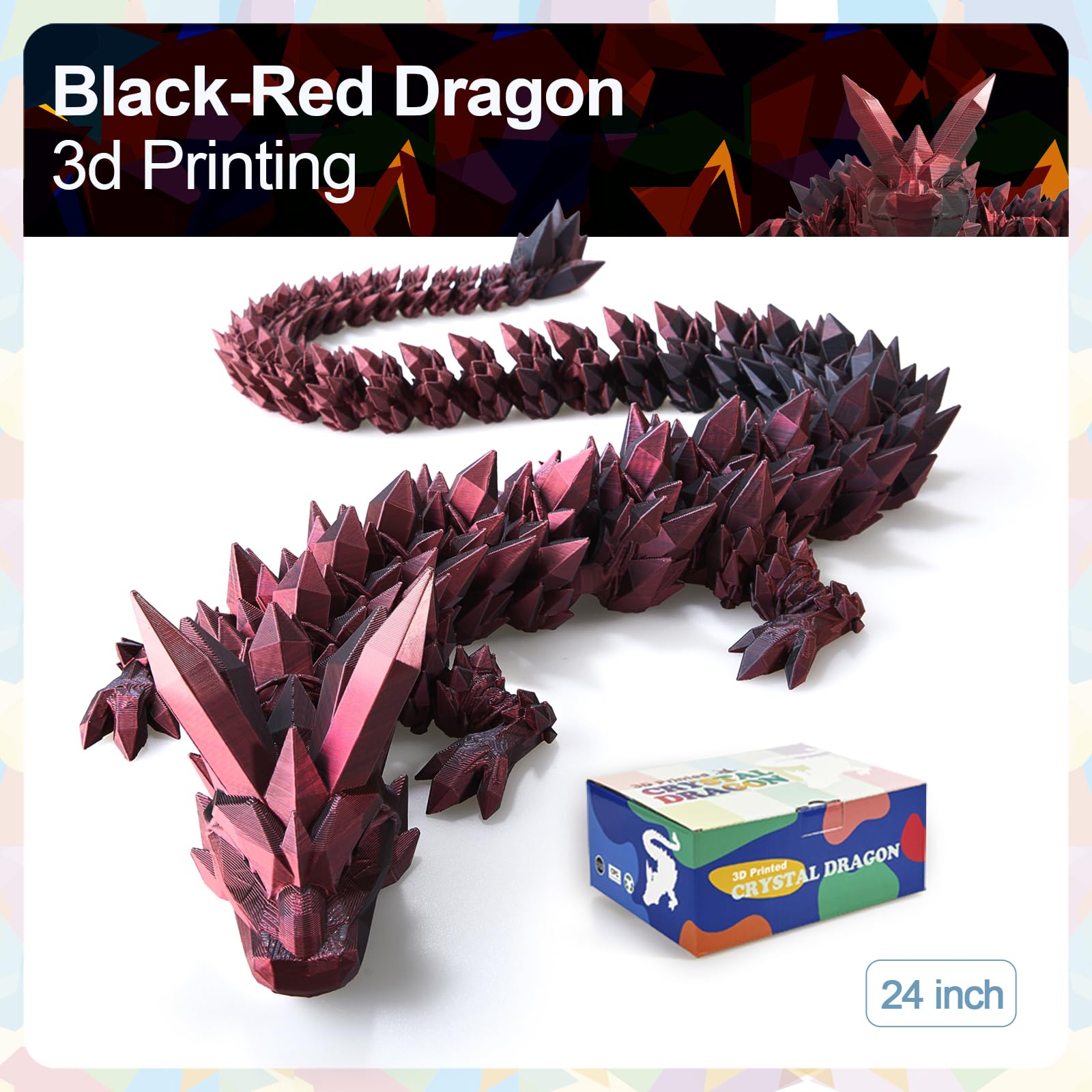 Meet Gladness 24inch dragon collectors display ideal for shelves.