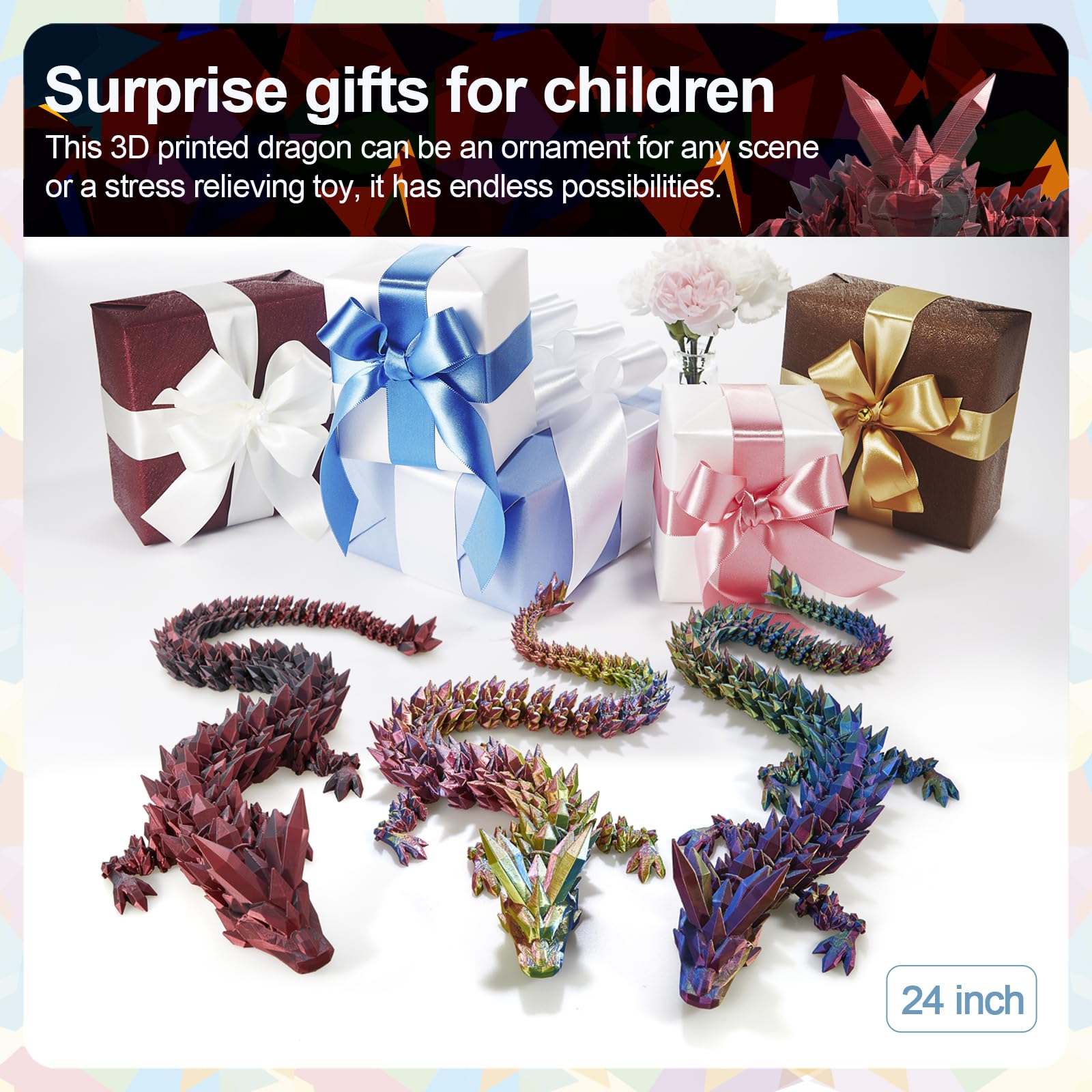 Meet Gladness 24inch dragon packaged gift-ready box simplifies gifting.