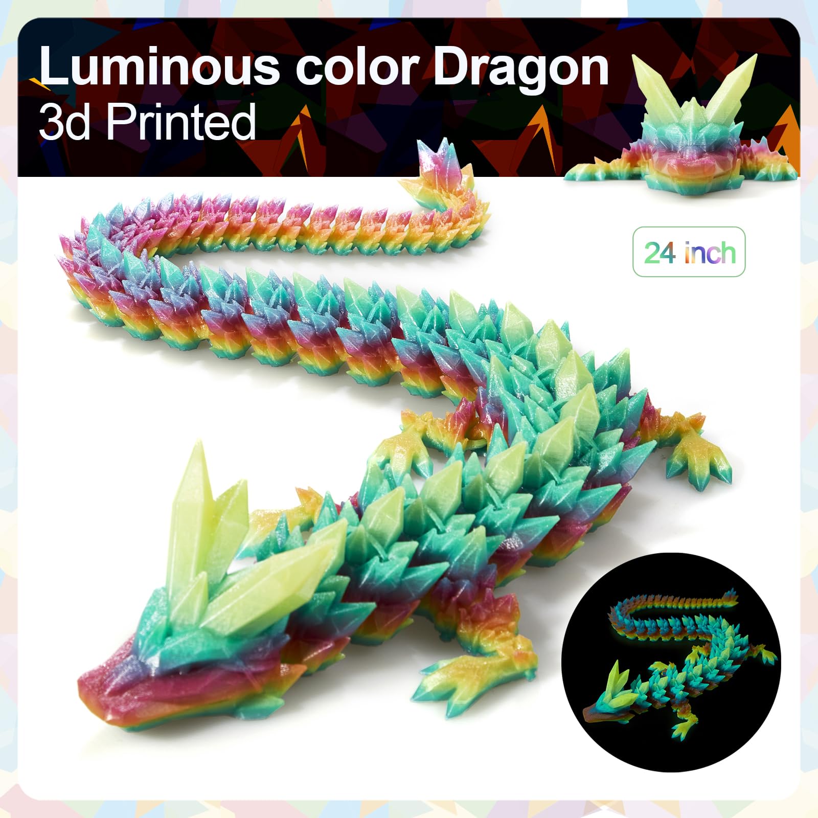 Meet Gladness crystal dragon with radiant finish, ideal for stylish room decor.