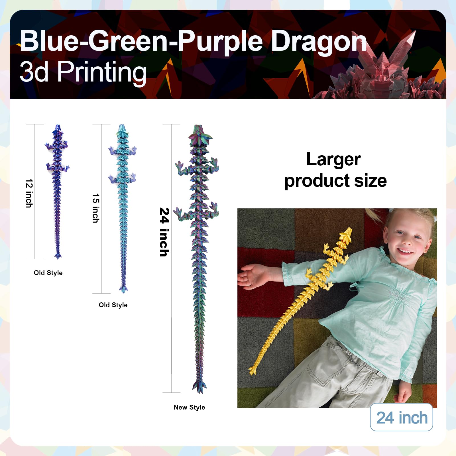 Meet Gladness dragon decor for home or office displays.