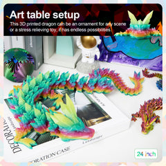 Meet Gladness large dragon decor, centerpiece for shelves and desks.