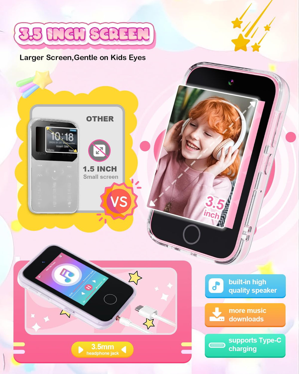 Meetrye Kids Phone habit-tracker helps establish healthy routines.